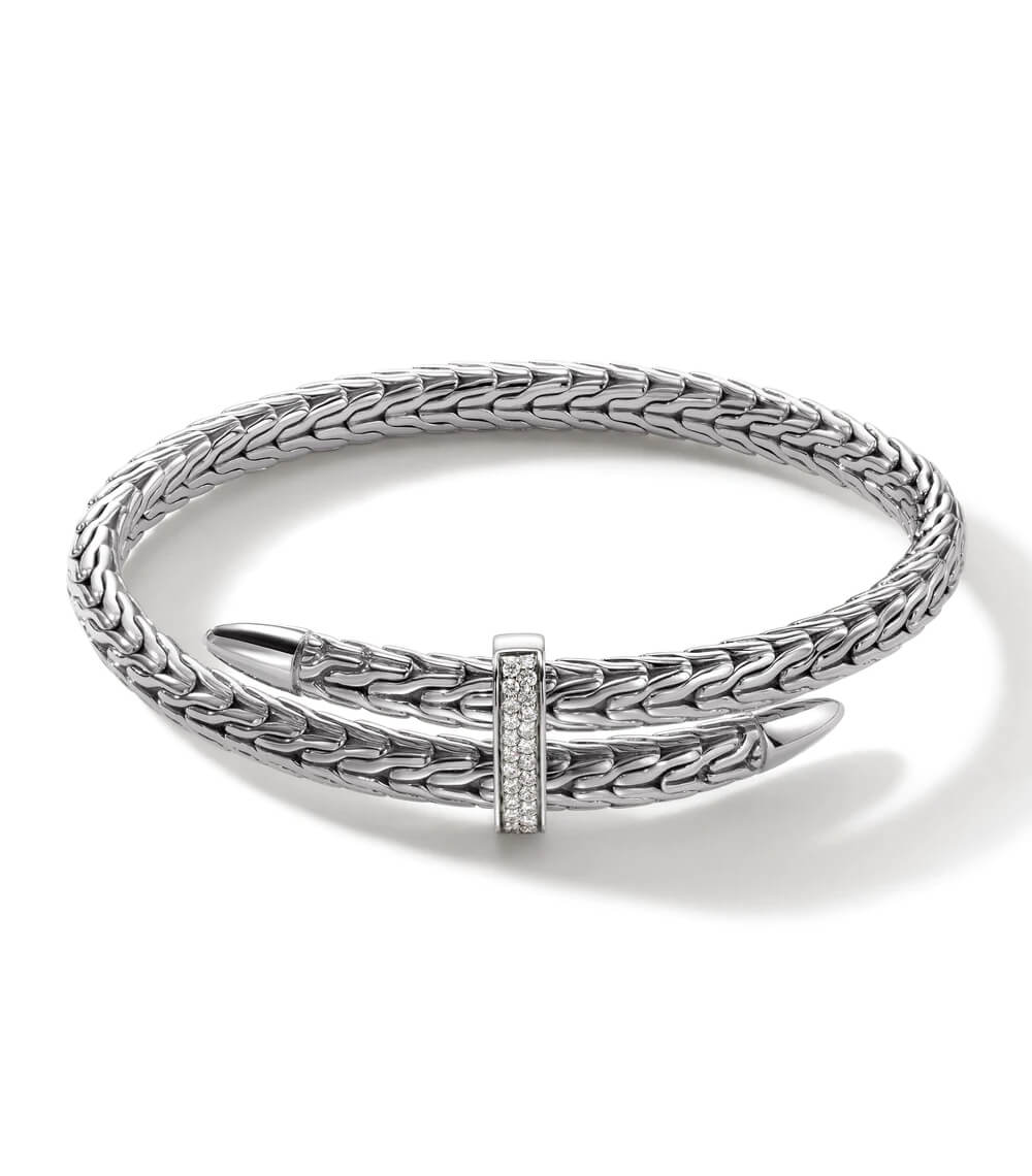 Brazalete Flexible Spear, Plata Esterlina