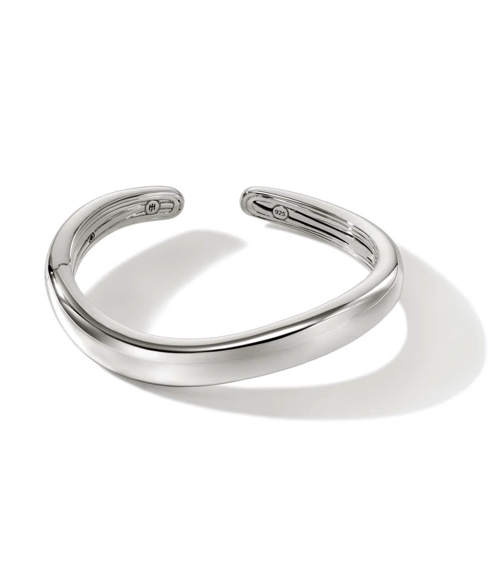 Brazalete Surf Kick, Plata Esterlina, Delgado