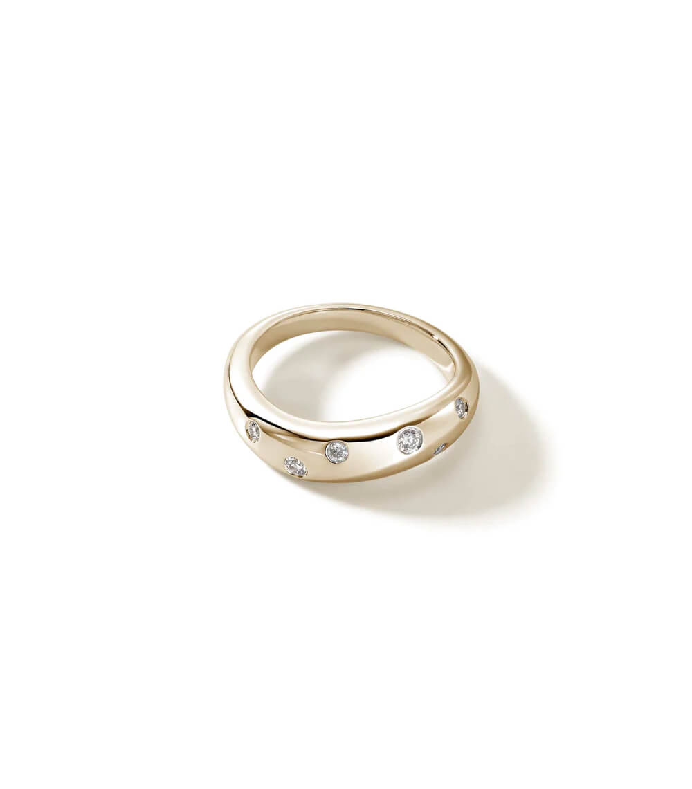 Anillo Surf, Oro, Diamantes